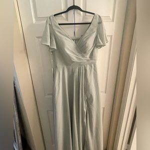 Sage green maxi dress. Never worn brand new. Great for bridesmaid dress or event